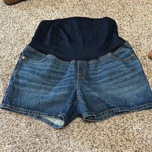 Maternity Blue Jean shorts